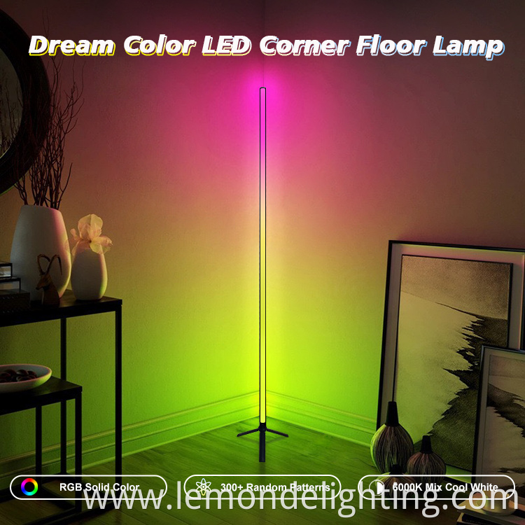 Corner Floor Lamp With Remote